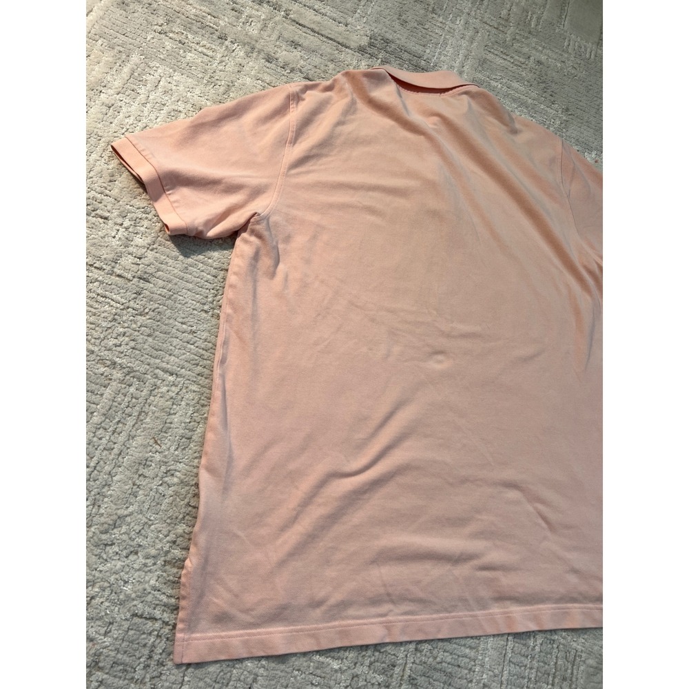 Brooks Brothers Performance Polo Shirt Mens XL Short Sleeve Salmon Pink - Picture 10 of 13